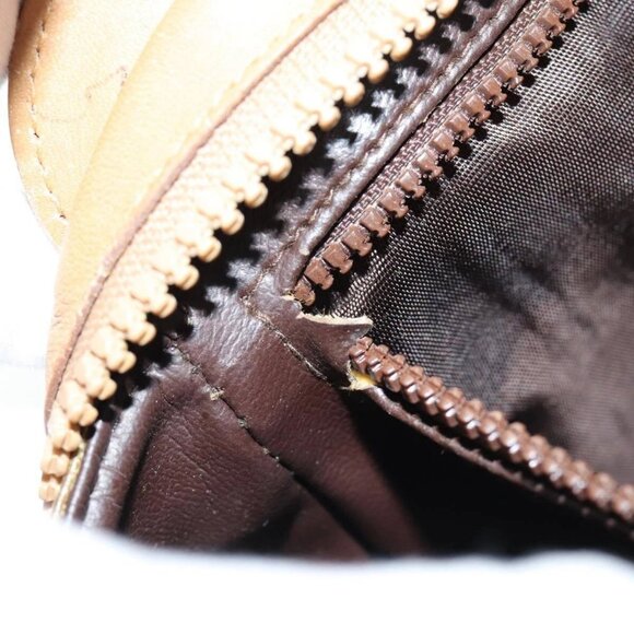 CELINE Macadam Canvas Shoulder Bag Beige Auth - Picture 9 of 16